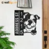 Metal Address Sign 1