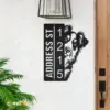 Metal Address Sign 2