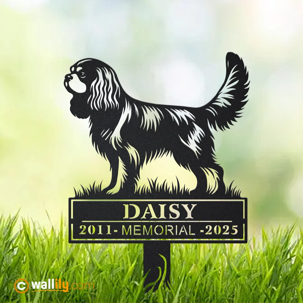 Cavalier King Charles Spaniel for Dog Lovers – Personalized Memorial Stake, Address Sign, LED Decor, Clock & More | Wallily