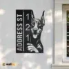 Metal Address Sign 2