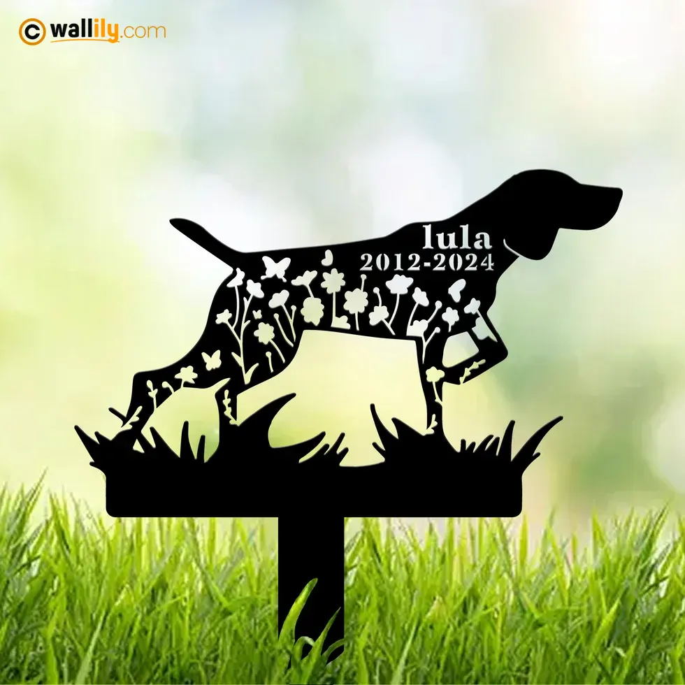German Shorthaired Pointer for Dog Lovers – Personalized Memorial Stake, Address Sign, LED Decor, Clock & More | Wallily