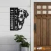 Metal Address Sign 1