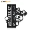 Metal Address Sign 1