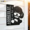 Metal Address Sign 1