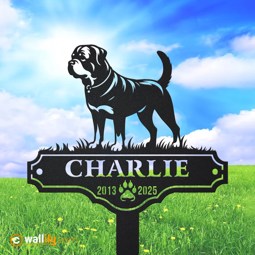 Rottweiler for Dog Lovers – Personalized Memorial Stake, Address Sign, LED Decor, Clock & More | Wallily