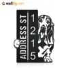 Metal Address Sign 1