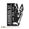 Metal Address Sign 1