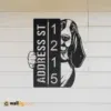 Metal Address Sign 2