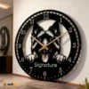 Laser Cut Metal Wall Clock