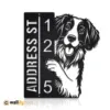 Metal Address Sign 1
