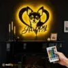 RGB LED Metal Sign 2