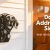Custom Dog Address Sign