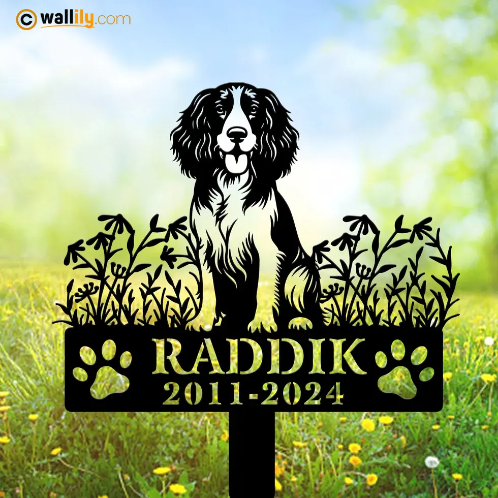 English Springer Spaniel for Dog Lovers – Personalized Memorial Stake, Address Sign, LED Decor, Clock & More | Wallily