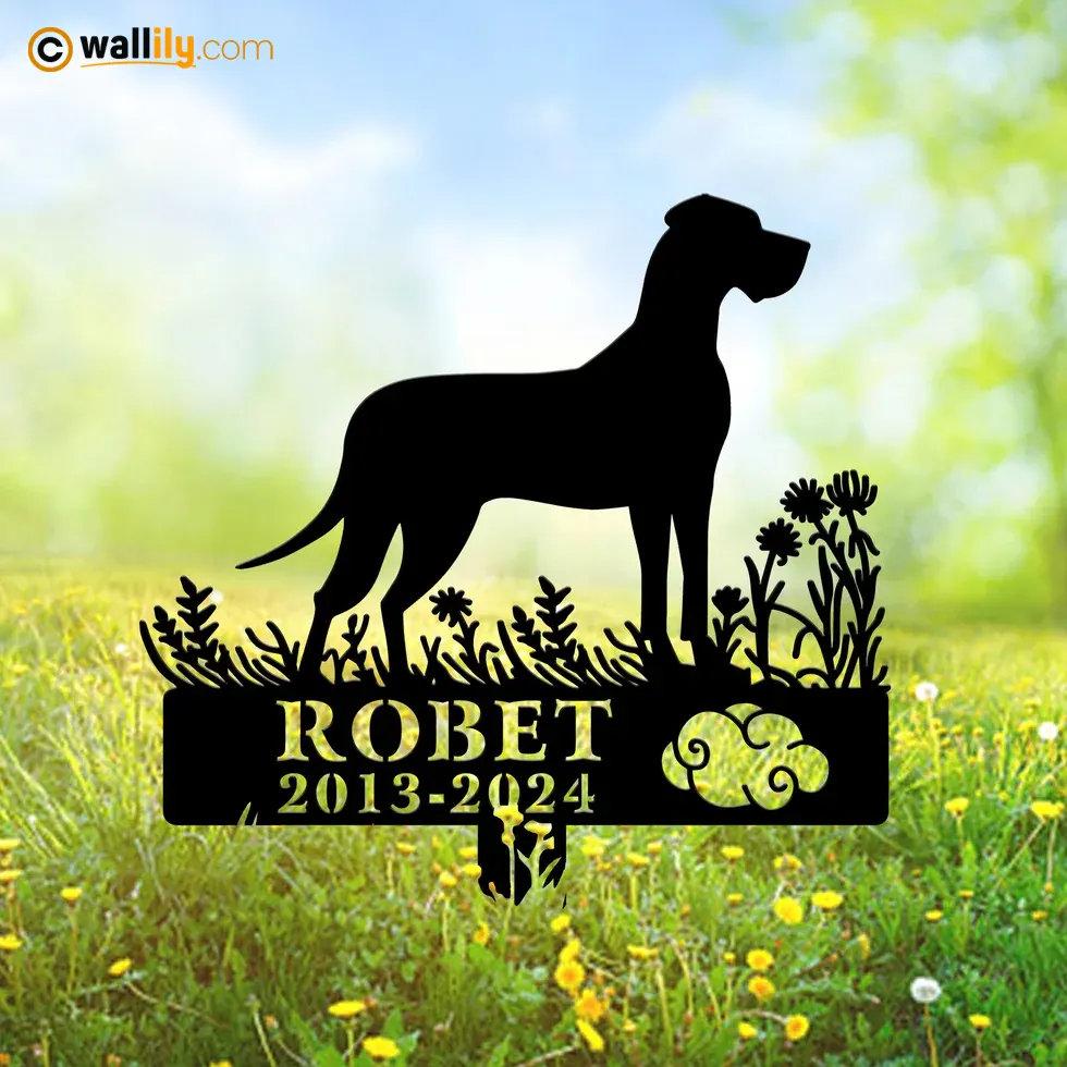 Great Danes for Dog Lovers – Personalized Memorial Stake, Address Sign, LED Decor, Clock & More | Wallily