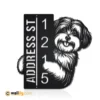 Metal Address Sign 1