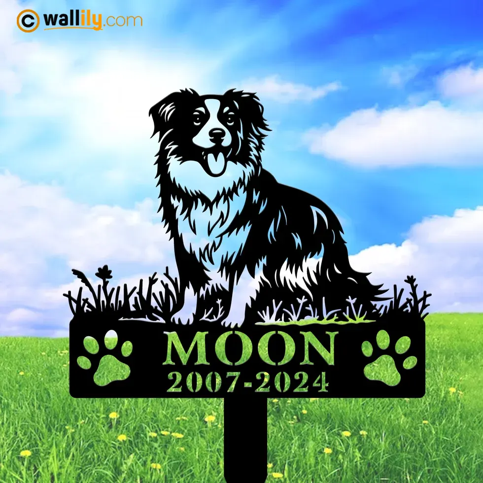 Miniature American Shepherd for Dog Lovers – Personalized Memorial Stake, Address Sign, LED Decor, Clock & More | Wallily