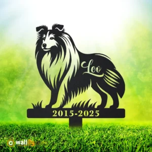 Shetland Sheepdog for Dog Lovers – Personalized Memorial Stake, Address Sign, LED Decor, Clock & More | Wallily