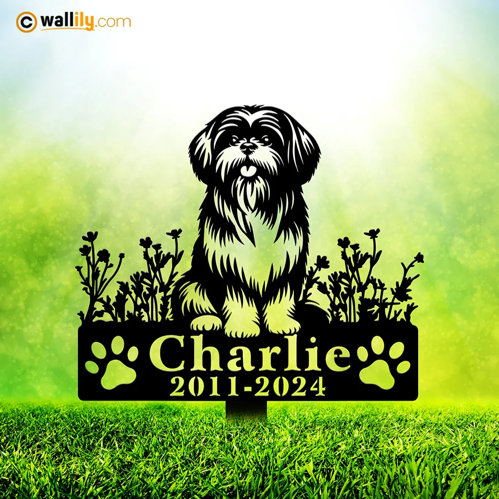 Shih Tzu for Dog Lovers – Personalized Memorial Stake, Address Sign, LED Decor, Clock & More | Wallily