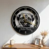 Laser Cut Metal Wall Clock
